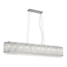Acker Iron & Crystal 10 Light Pendant